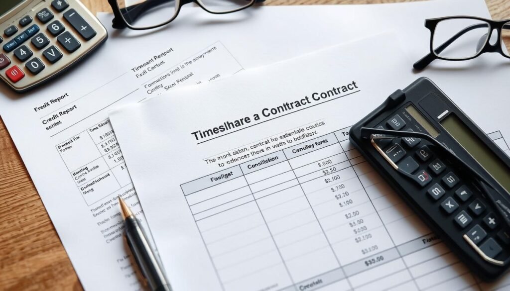 Financial documents showing costs of timeshare cancellation, related to how to cancel your timeshare