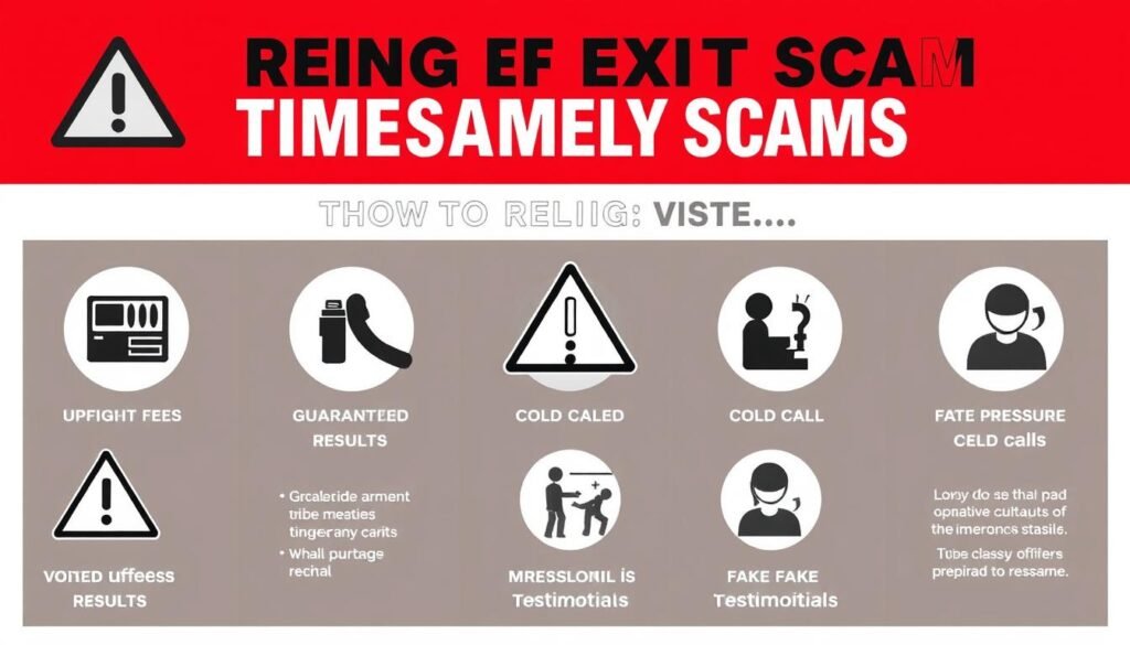 Red flags and warning signs of timeshare exit scams