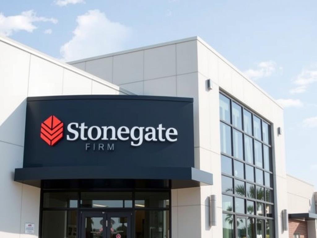 Stonegate Firm timeshare exit company office building and logo