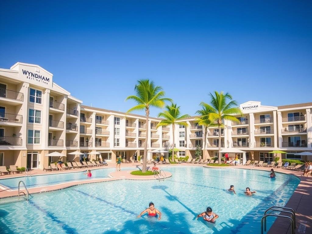 Wyndham Destinations resort property with pool and accommodations