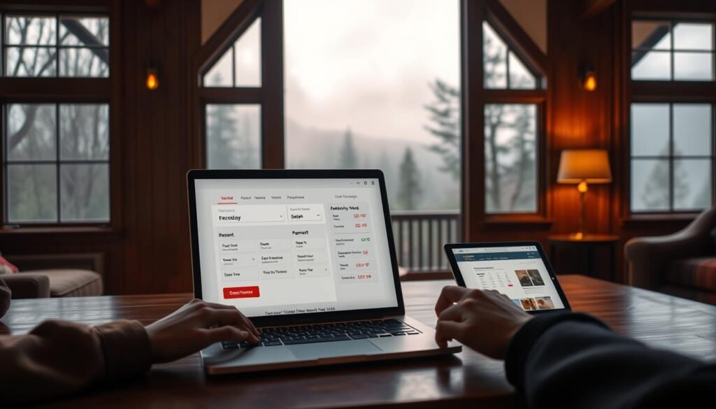 online reservation process