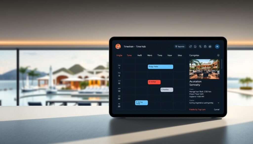 timeshare hub interface